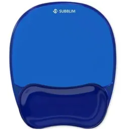 Alfombrilla ergonómica subblim ergo cristal flex mousepad/ azul oscuro