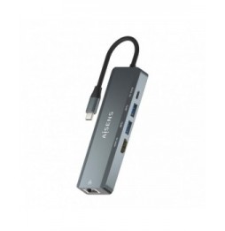 docking usb tipoc aisens asuc5p011gr 1xhdmi 2xusb 1xrj45 1xusb tipoc 1xusb tipoc pd gris