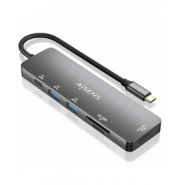 docking usb tipoc aisens asuc6p016gr 1xhdmi 2xusb 1xlector tarjetas 1xusb tipoc pd gris