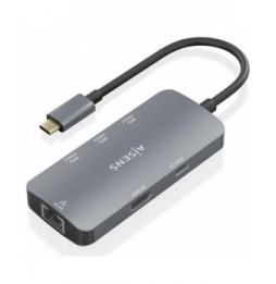 docking usb tipoc aisens asuc6p019gr 1xhdmi 3xusb 1xrj45 1xusb tipoc pd gris