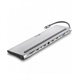 docking usb tipoc ngs wonderdock12 3xusb 2xhdmi 1xvga 1xrj45 1xlector de tarjetas 1xjack 35 1xusb tipoc pd gris
