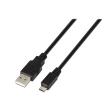 Cable usb 2.0 nanocable 10.01.2100/ usb tipo-c macho - usb macho/ 0.5m/ negro