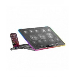 soporte refrigerante mars gaming mnbc13 para portatiles hasta 17 iluminacion led