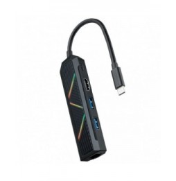 docking usb tipoc nanocable 10160501 2xusb 1xusb tipoc pd 1xhdmi 1xrj45 negro
