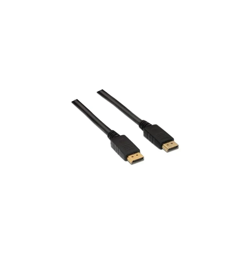 Cable displayport 1.2 4k aisens a124-0129/ displayport macho - displayport macho/ hasta 5w/ 2300mbps/ 2m/ negro