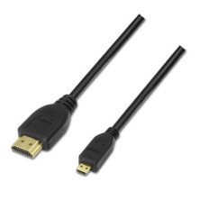 Cable usb 2.0 3go c122/ microusb macho - usb hembra/ 15cm/ negro