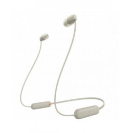 auriculares inalambrico intrauditivos sony wic100 con microfono bluetooth beige