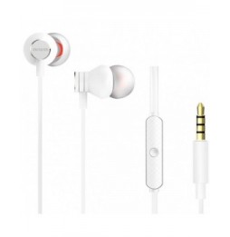 auriculares intrauditivos aiwa estm50wt con microfono jack 35 blancos