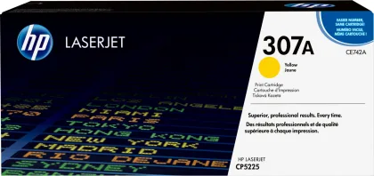 HP ÷ Tóner original ce742a amarillo
