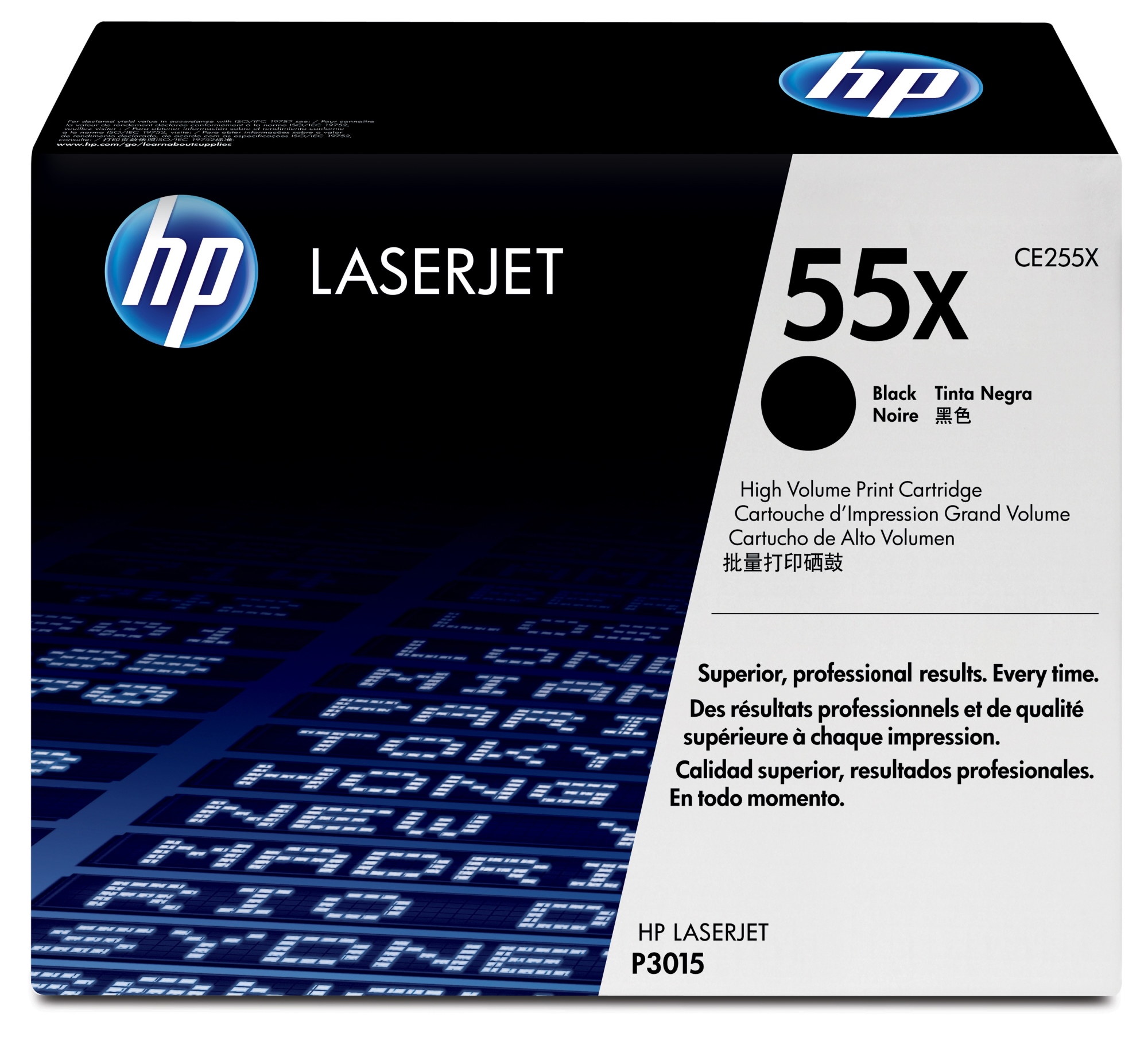 ÷ Tóner original hp ce255x negro 55x 12.500 páginas