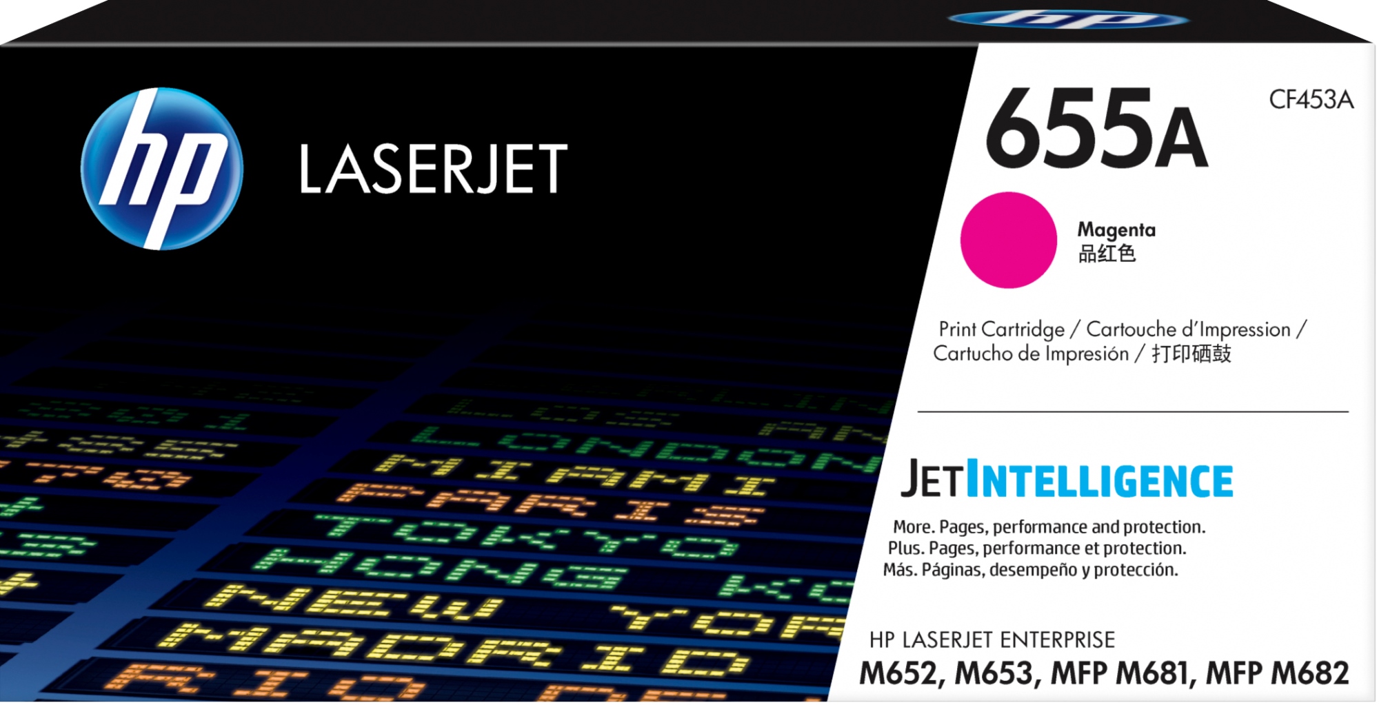 ÷ Tóner original hp cf453a magenta 655a 10.500 páginas