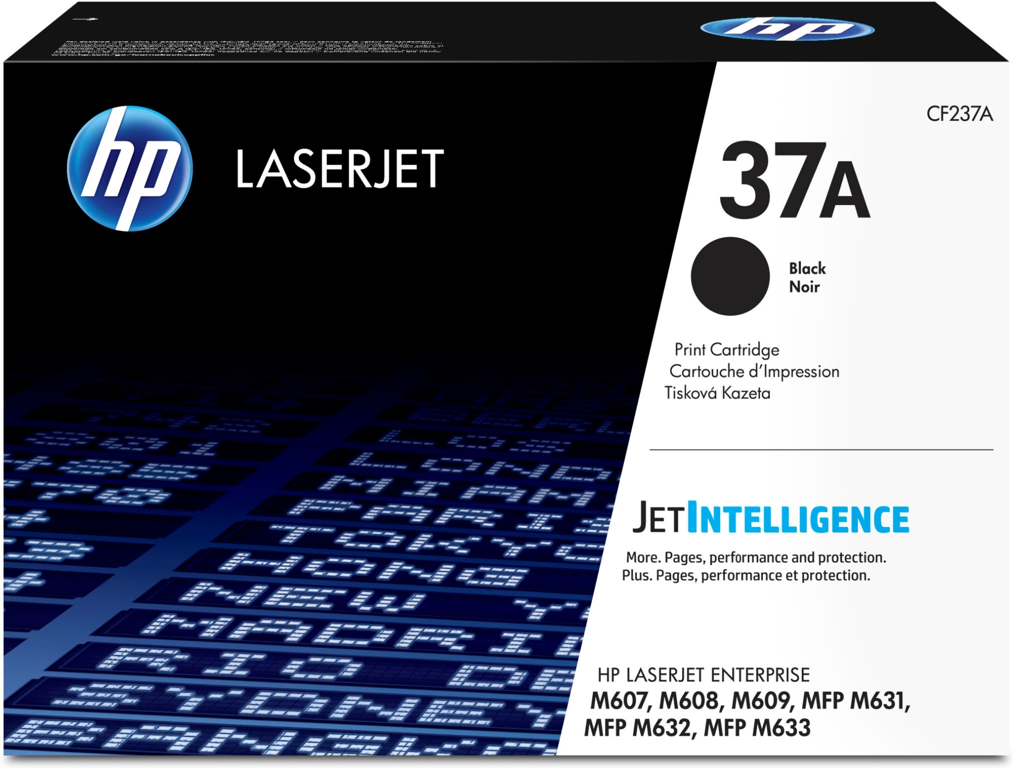 ÷ Tóner original hp cf237a negro 37a 11.000 páginas