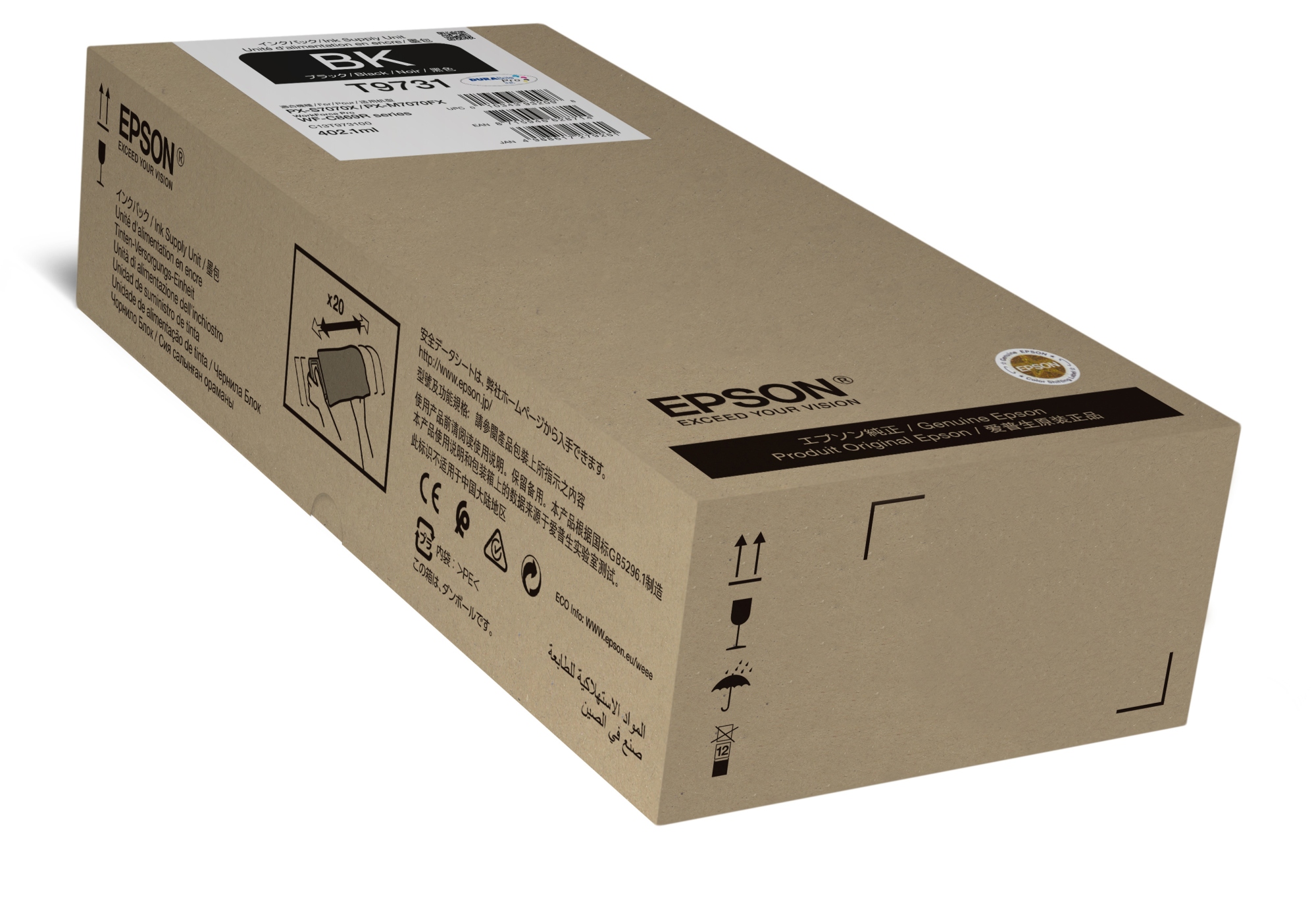 ÷ Tinta original epson t9731 xl negro c13t973100 22.500 páginas