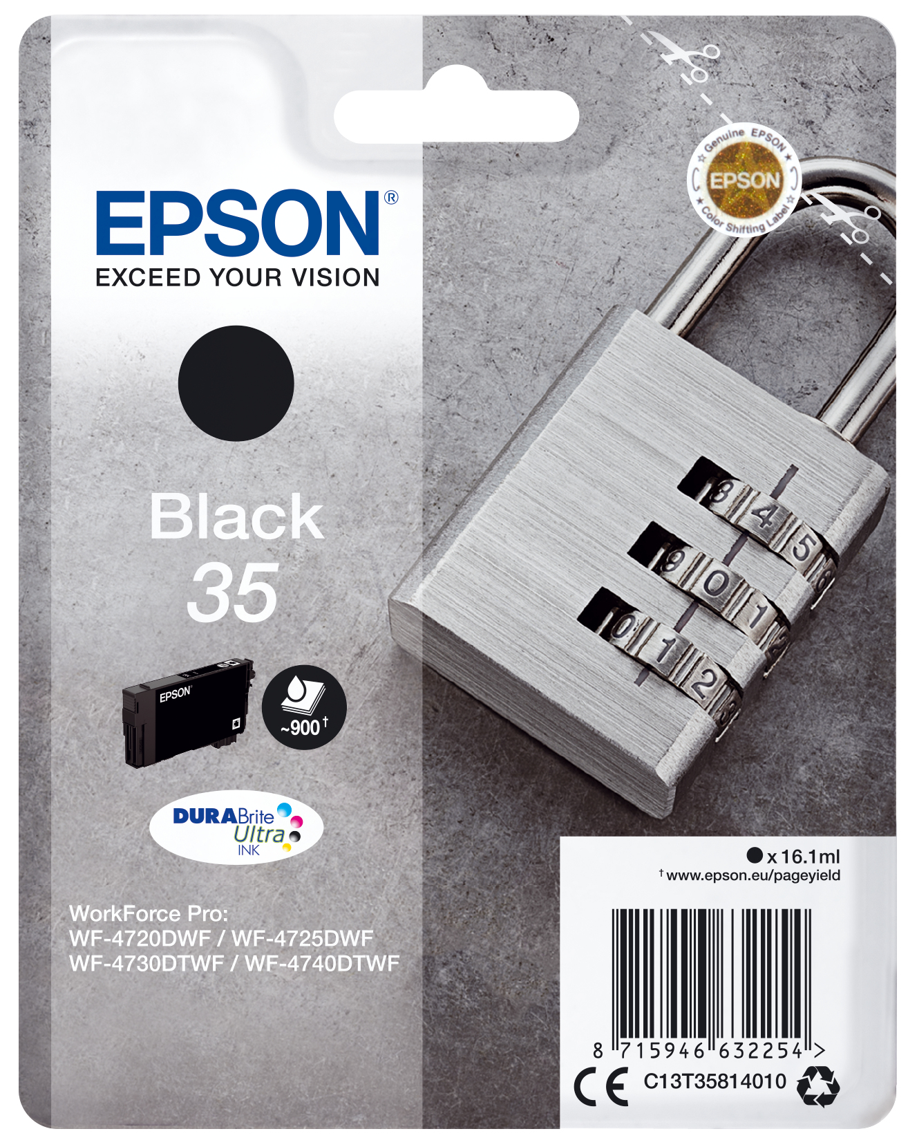 ÷ Tinta original epson t3581 negro c13t35814010 16.1ml