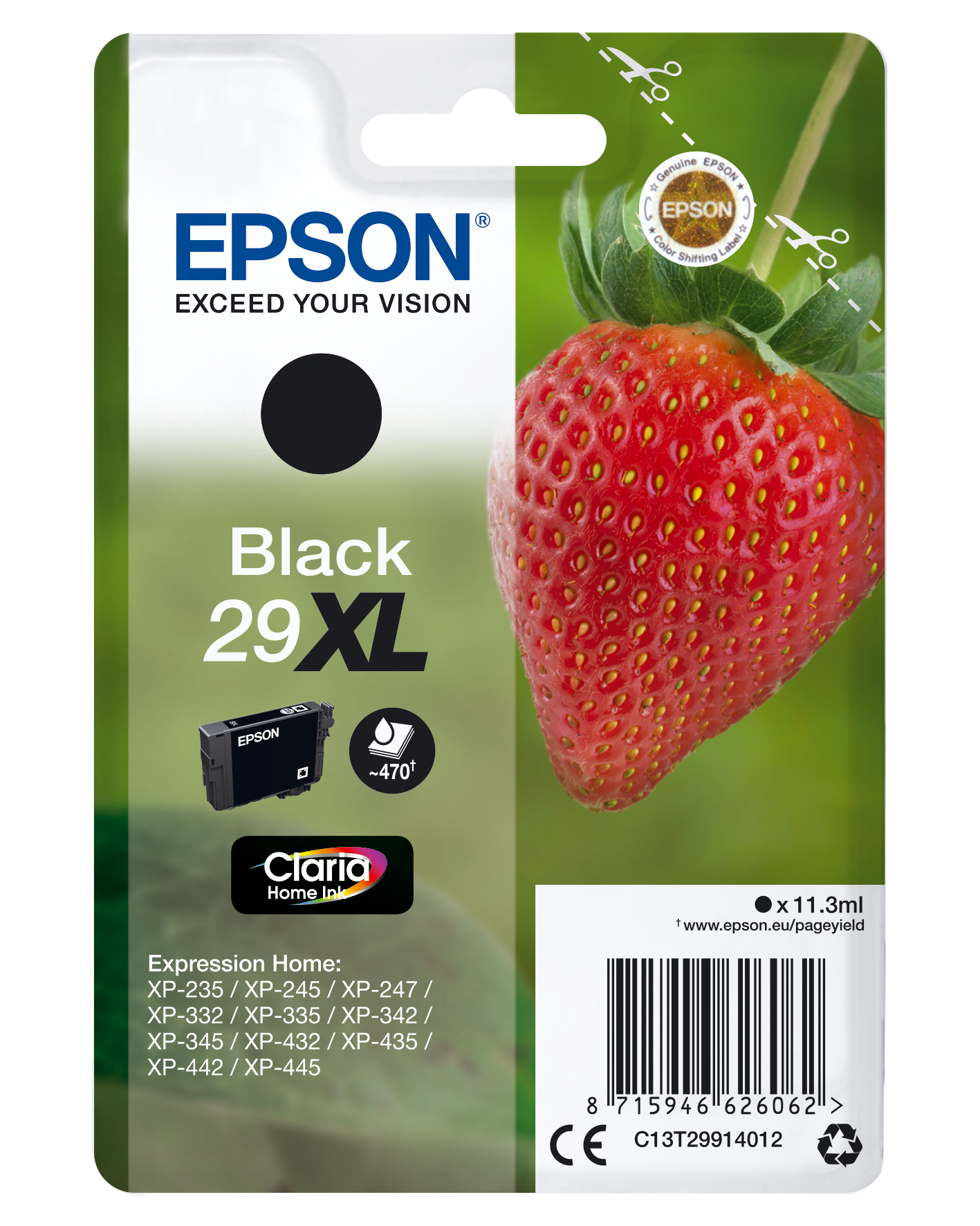 ÷ Tinta original epson t2991 xl negro c13t29914022 11.3ml - con alarma