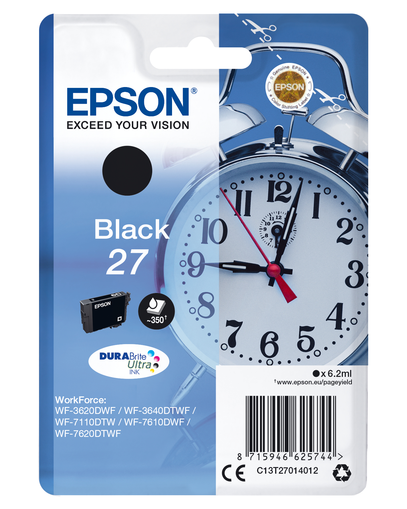 ÷ Tinta original epson t2701 negro c13t27014012 6.2ml