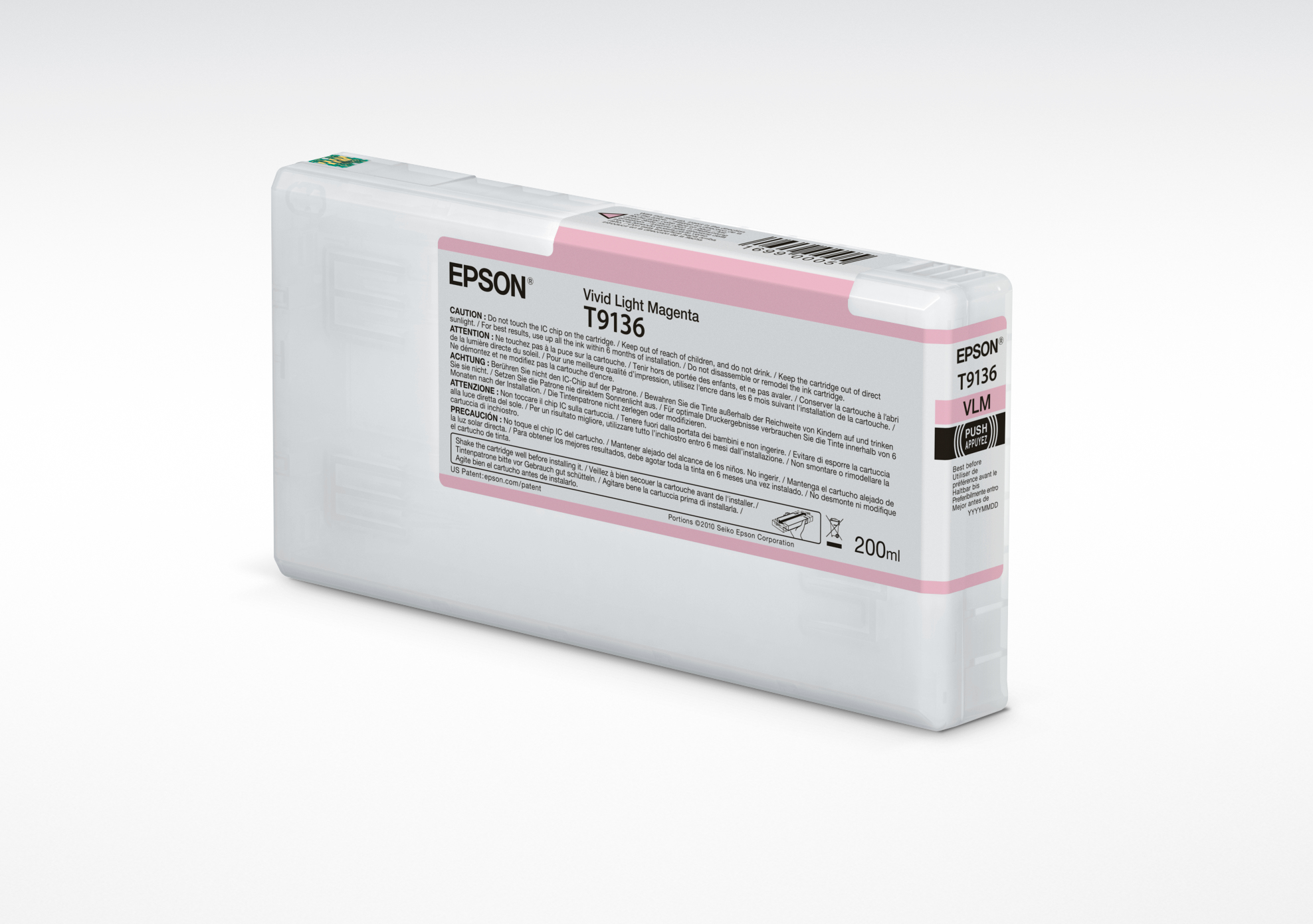÷ Tinta original epson t9136 magenta claro vivo c13t913600 200ml