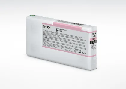 Epson ÷ Tinta original t9136 magenta claro vivo c13t913600 200ml