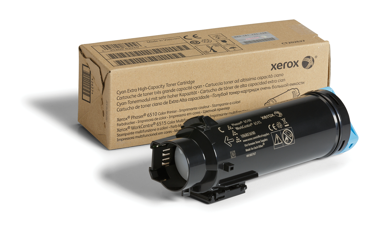 ÷ Tóner original xerox 106r03690 cian 4.300 páginas