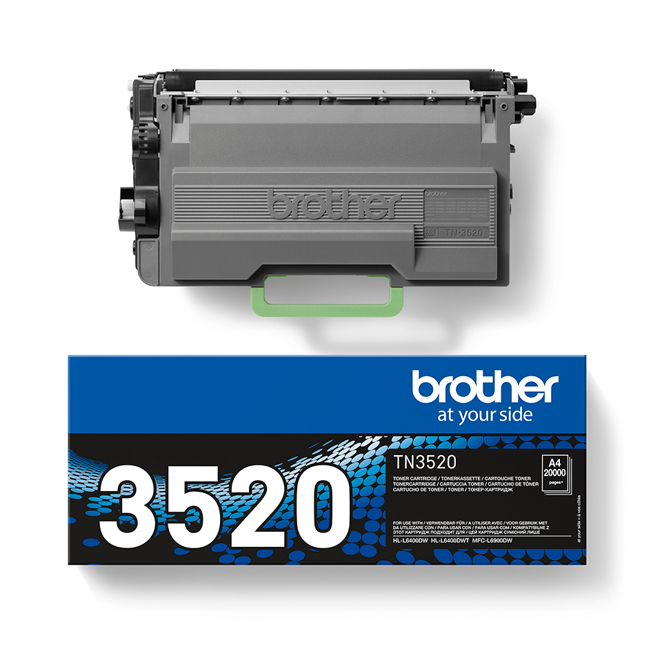 ÷ Tóner original brother tn-3520 negro 20.00 páginas