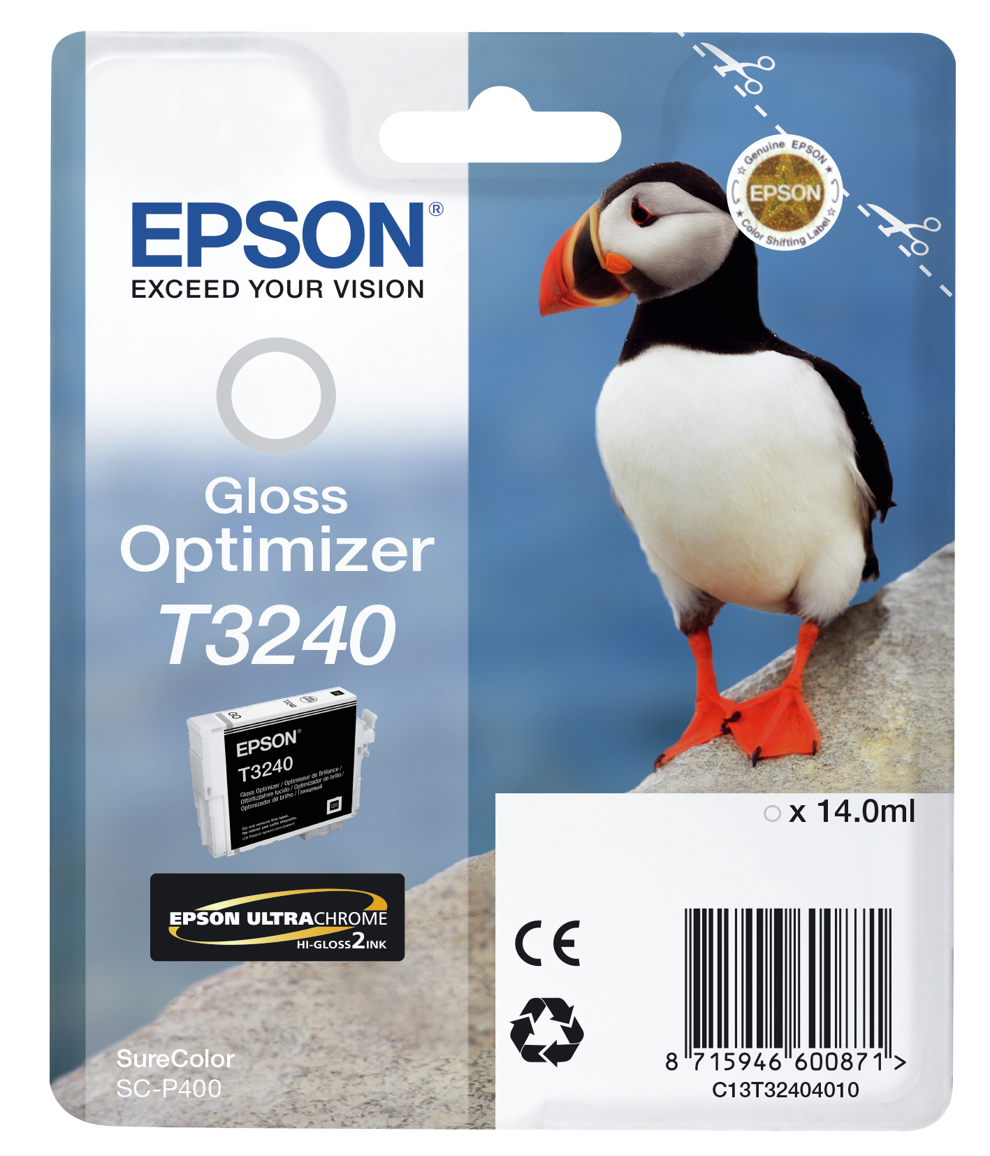 ÷ Tinta original epson t3240 optimizador de brillo c13t32404010 14ml