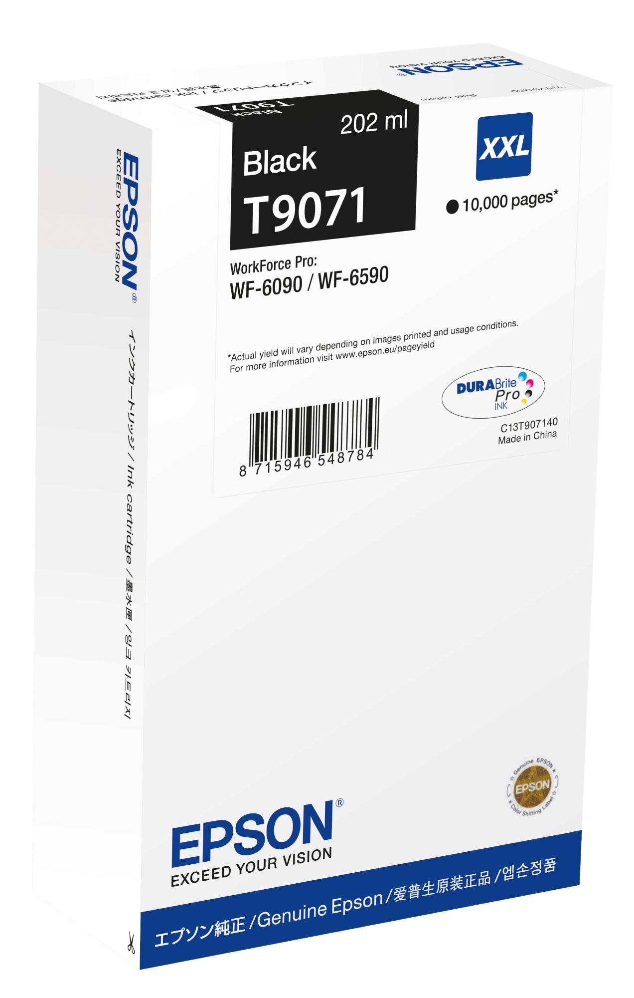 ÷ Tinta original epson t9071 xxl negro c13t907140 202ml