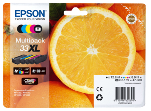 ÷ Tinta original epson t3357 xl multipack c13t33574010