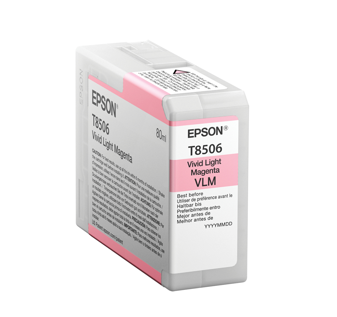÷ Tinta original epson t8506 magenta claro c13t850600 80ml