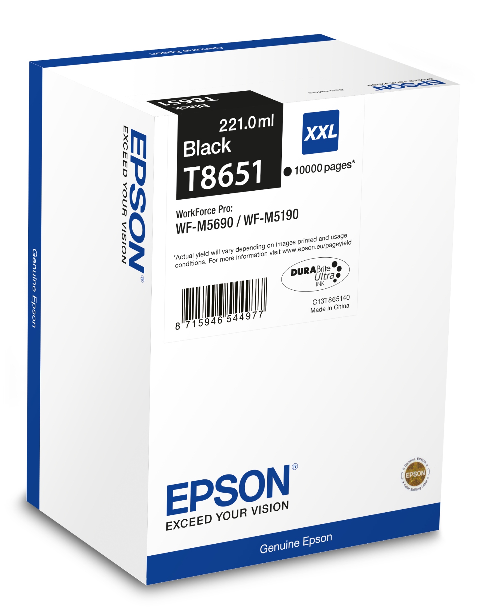 ÷ Tinta original epson t8651 xxl negro c13t865140 221ml
