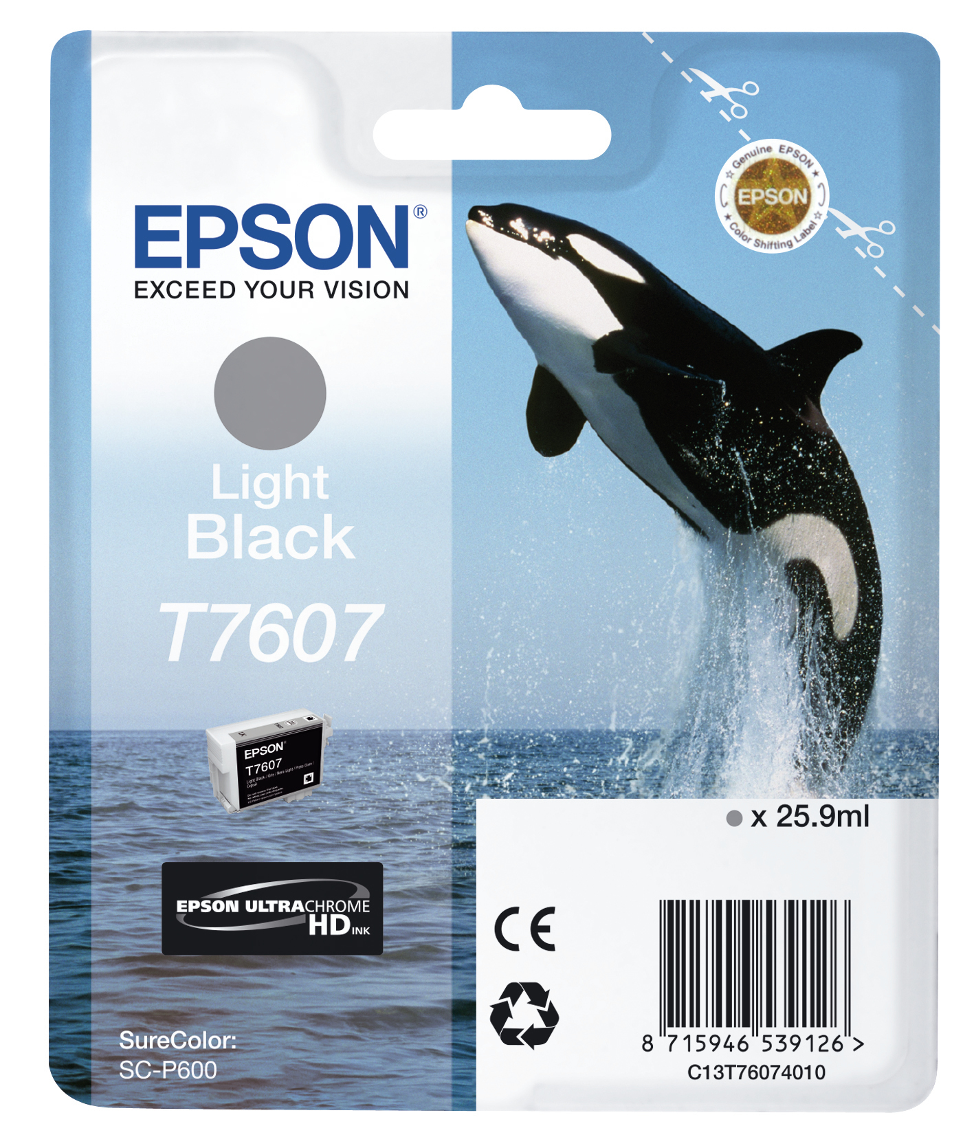 ÷ Tinta original epson t7609 gris c13t76074010 25.9ml