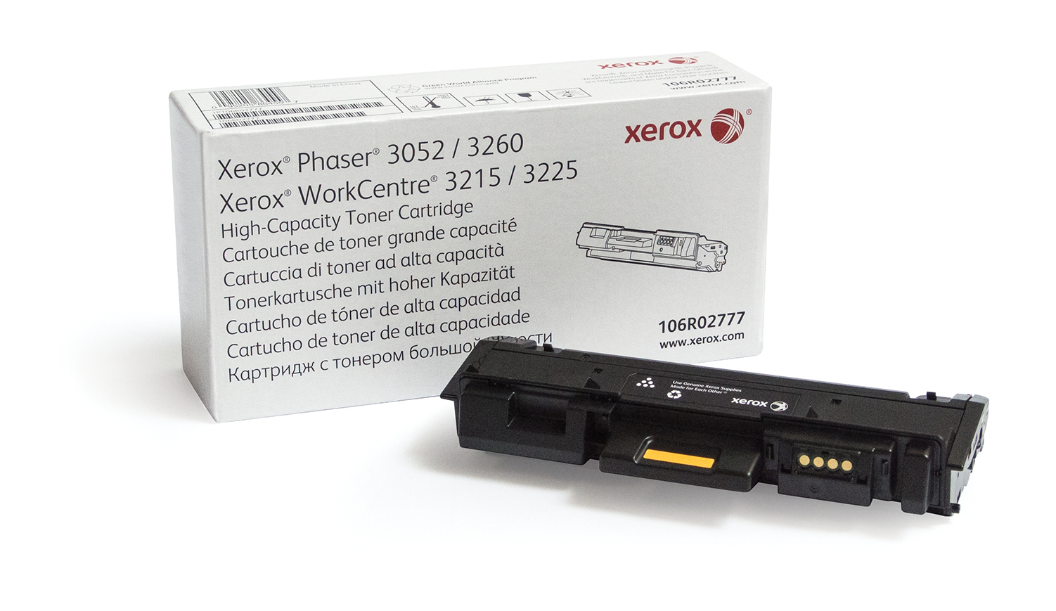 ÷ Tóner original xerox 106r02777 negro 3.000 páginas