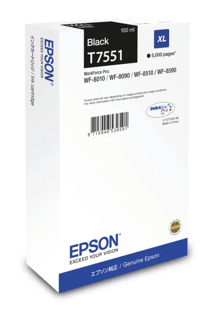 Epson ÷ Tinta original t7551 xl negro