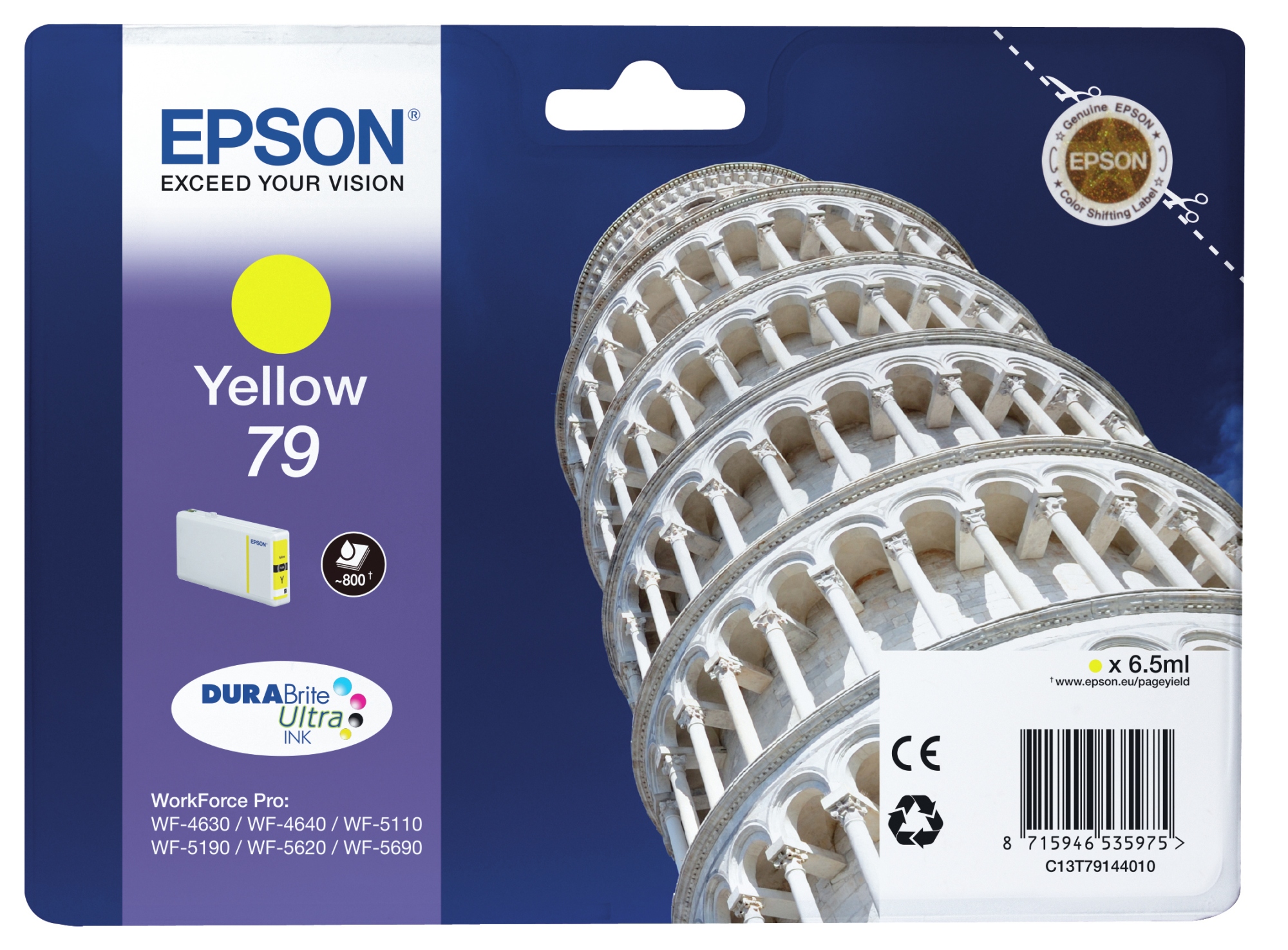 ÷ Tinta original epson t7914 amarillo c13t79144010 6.5ml