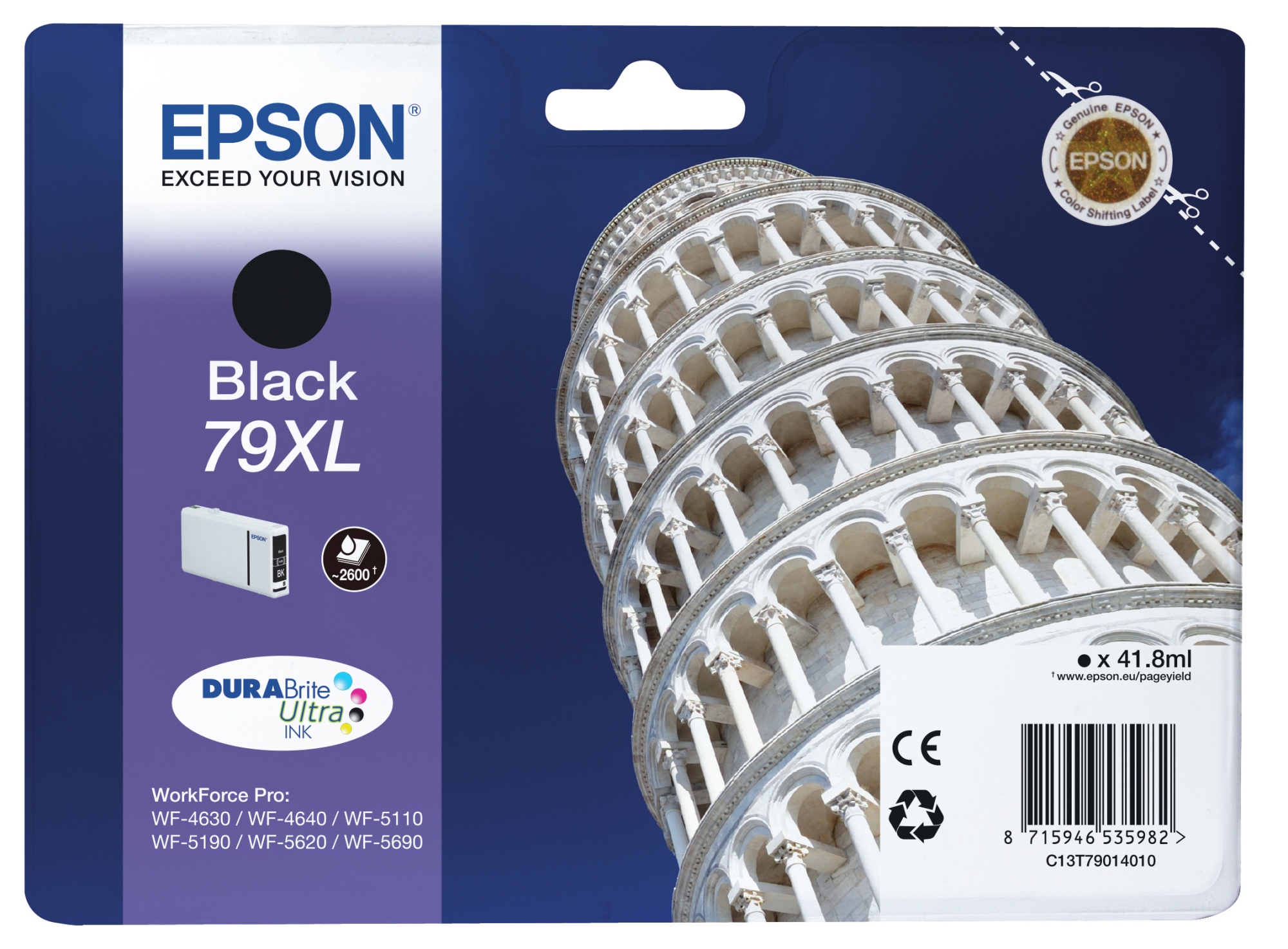 ÷ Tinta original epson t7901 xl negro c13t79024010 41.8ml