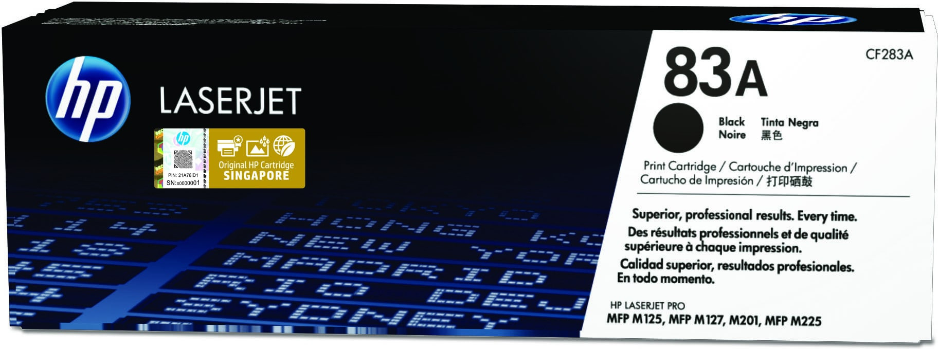 ÷ Tóner original hp cf283a negro 83a 1.500 páginas