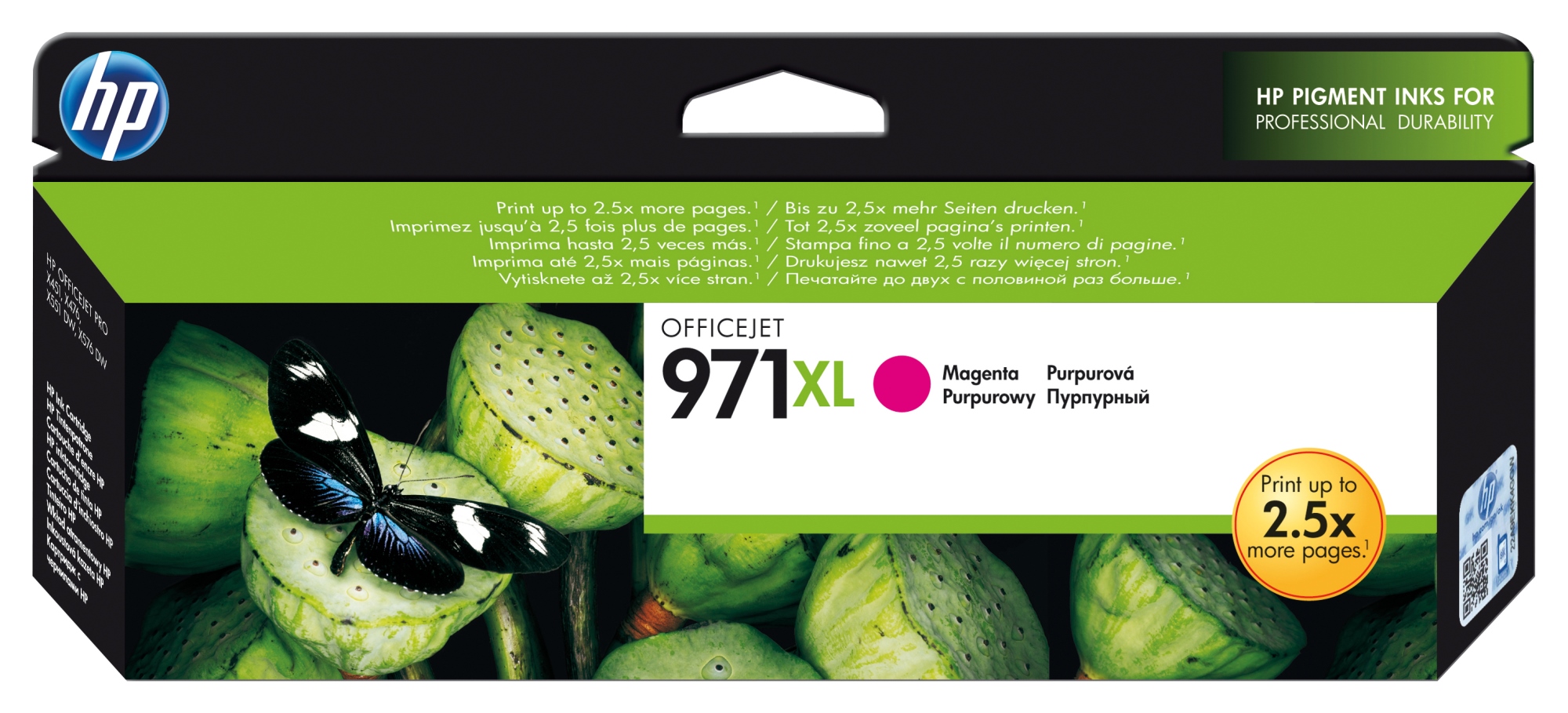 ÷ Tinta original hp n971xl magenta cn627ae 86.5ml