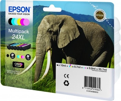 Epson ÷ Tinta original t2438 xl multipack c13t24384010
