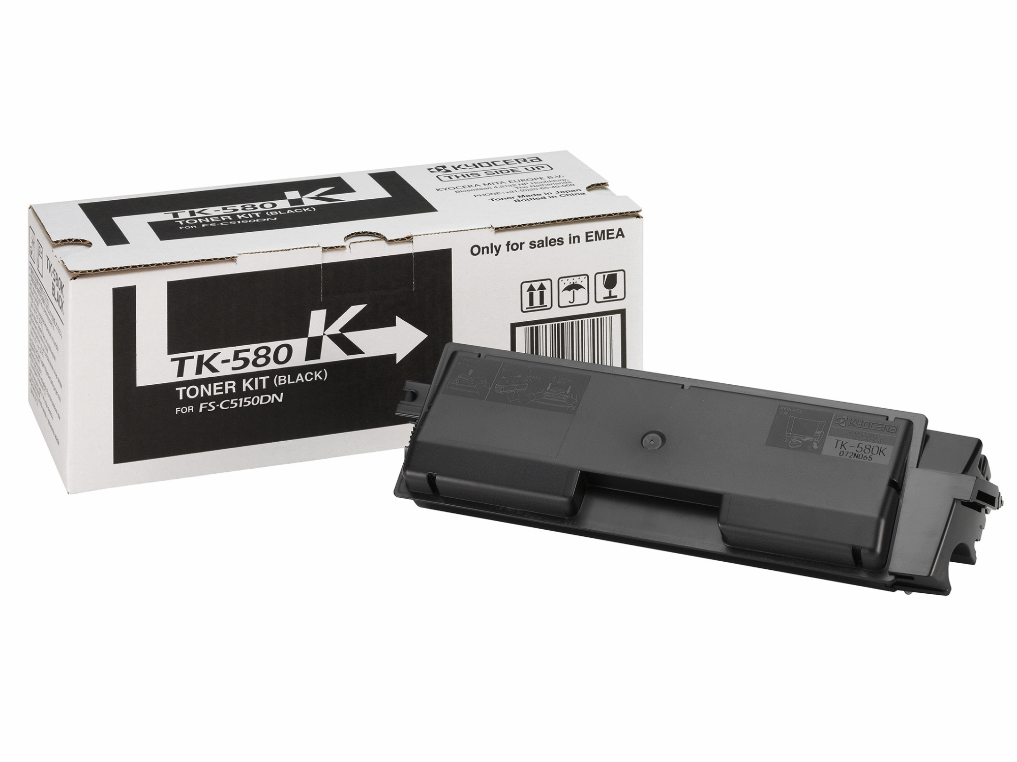 ÷ Tóner original kyocera tk-580k negro 3.500 páginas