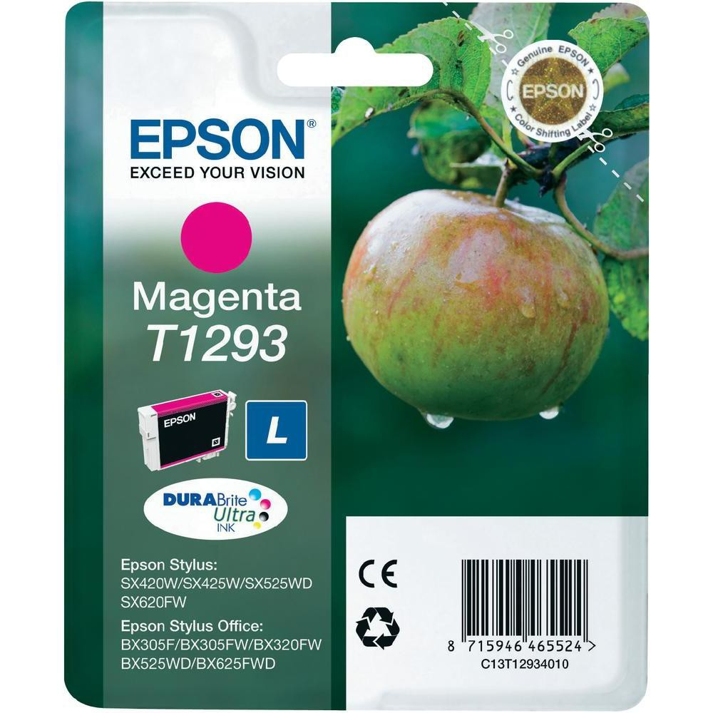 ÷ Tinta original epson t1293 magenta c13t12934011 7ml