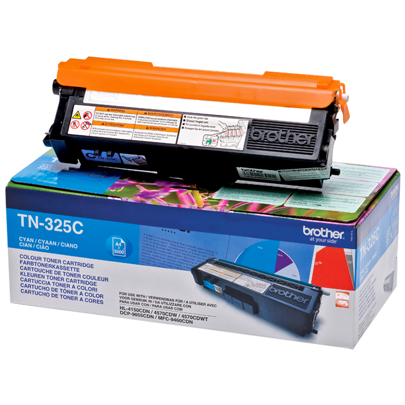 ÷ Tóner original brother  tn325c cian 3.500 páginas