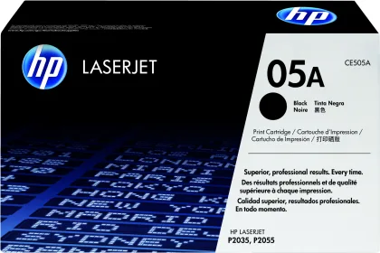 HP ÷ Tóner original ce505a negro