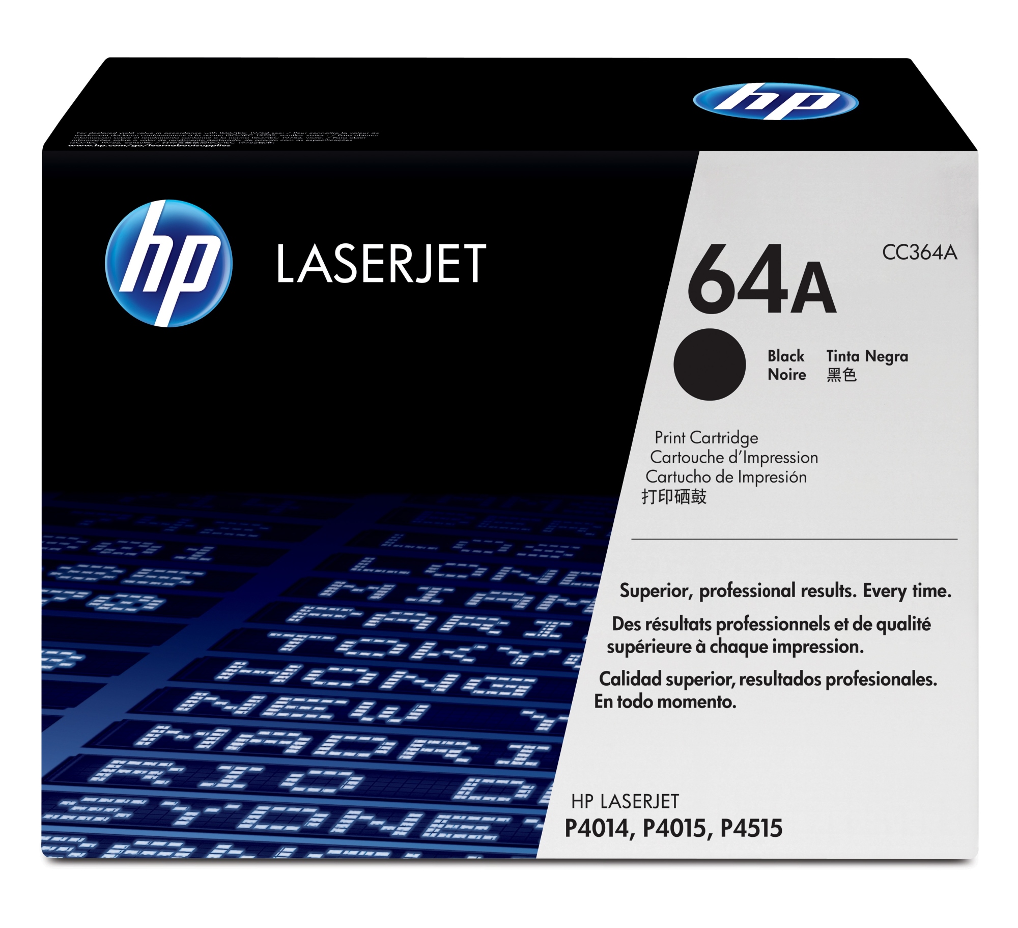 ÷ Tóner original hp cc364a negro 64a 10.000 páginas