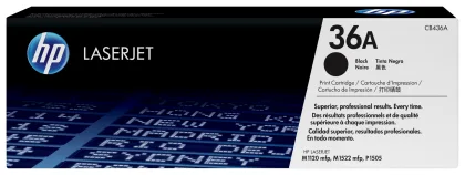 HP ÷ Tóner original cb436a negro