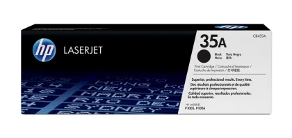 HP ÷ Tóner original cb435a negro