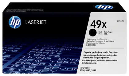 HP ÷ Tóner original q5949x 49x negro