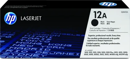HP ÷ Tóner original q2612a 12a negro