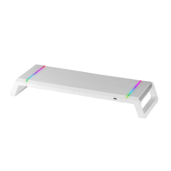 ÷ Stand de sobremesa para 1 pantallas mas gaming mgs-one wihte ajustable a 3 tama?os puerto usb 2.0 e