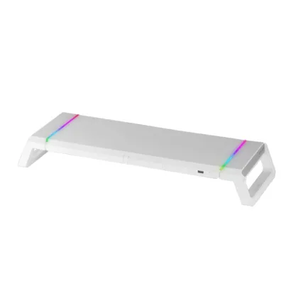 Mars Gamin ÷ Stand de sobremesa para 1 pantallas mas gaming mgs-one wihte ajustable a 3…