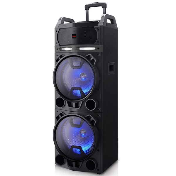 ÷ Altavoz bluetooth trolley aiwa kbtus-900 bluetooth 4.2 salida 100w rms bateria 7000mah radio fm 2 mi
