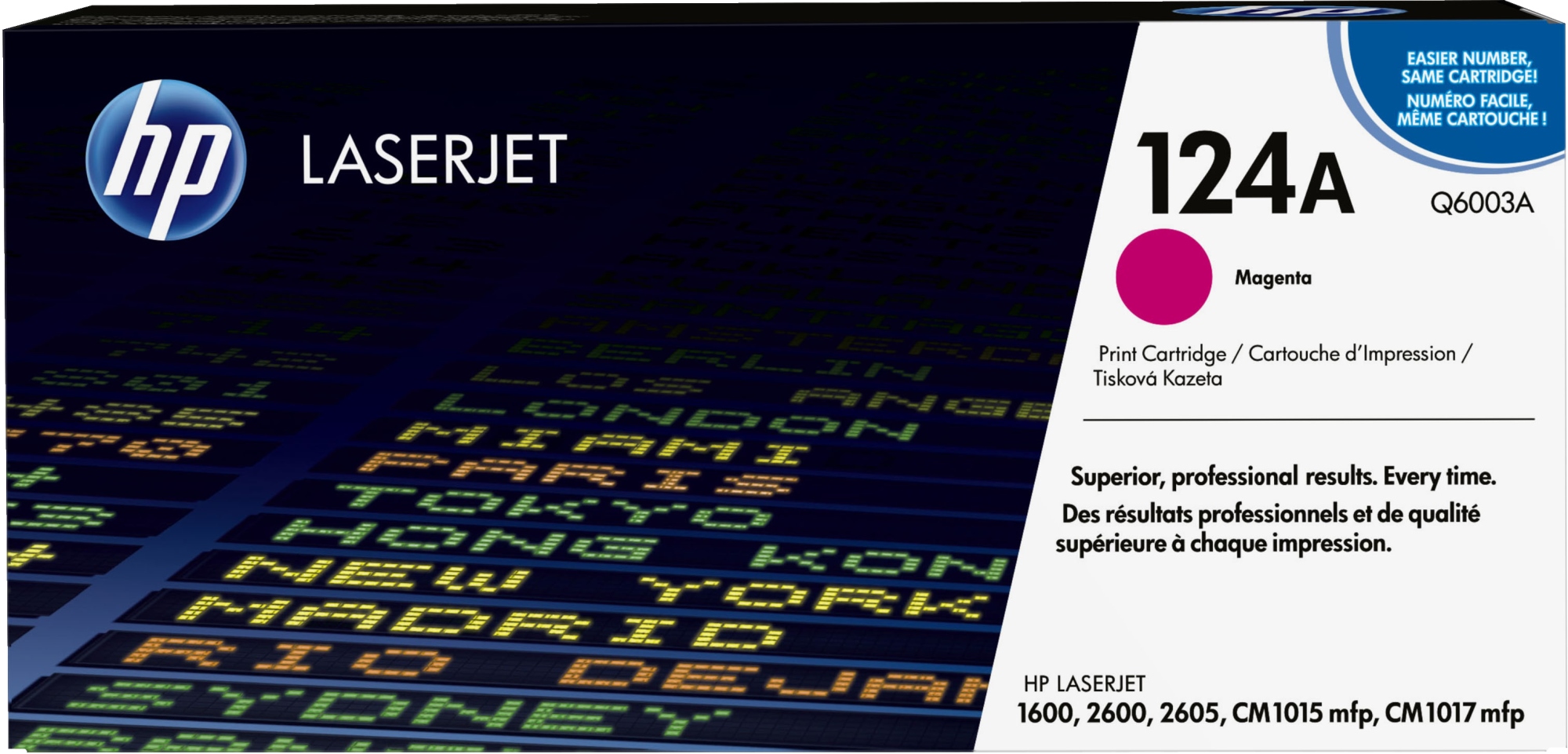 ÷ Tóner original hp q6003a 124a magenta 2.000 páginas